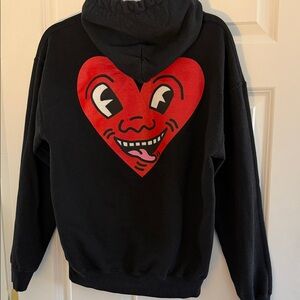Keith Harding Black Heart hoodie small